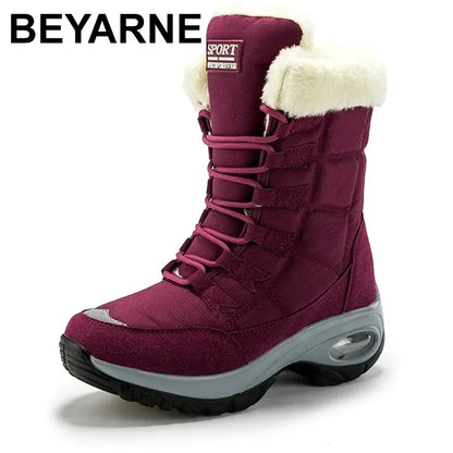 Thicken non-slip warm snow boots, large sizes, cold-resistant, high-top cotton lining