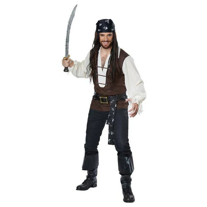 Halloween Pirate Costume, Carnival Pirate, Stage Performance Costume