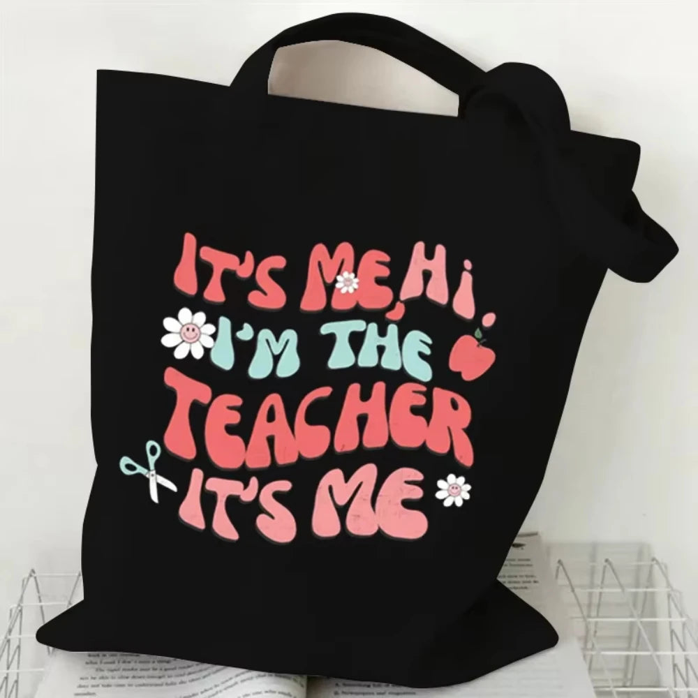 Teacher's Day Gift BAG!! Teacher Print Canvas Tote Bag!!  MAKE THE BAG THE GIFT OR THE GIFT BAG!!