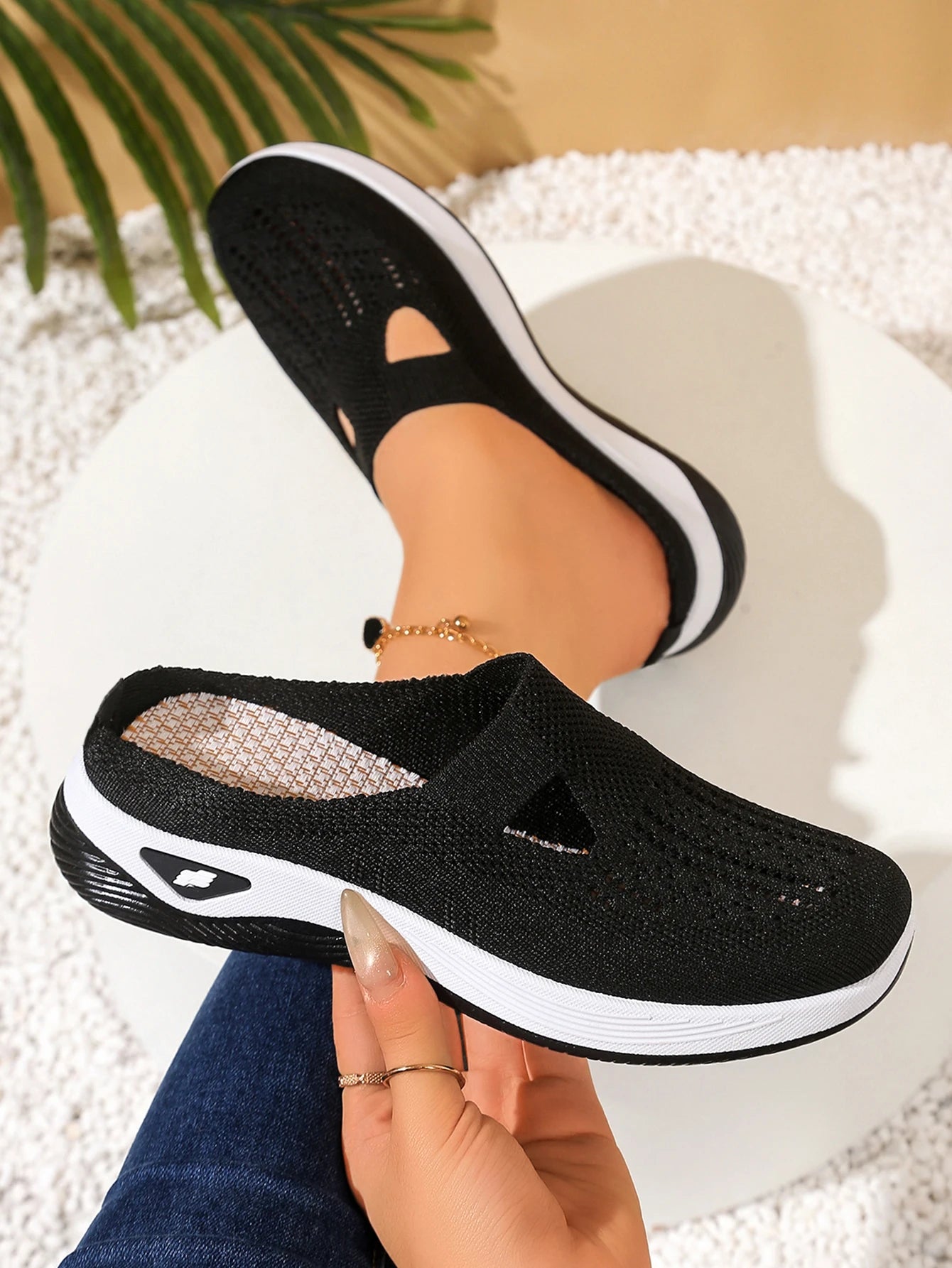 Cotton Air Mesh Slip-On Shoes. Open Places make these shoes cooler than others like them