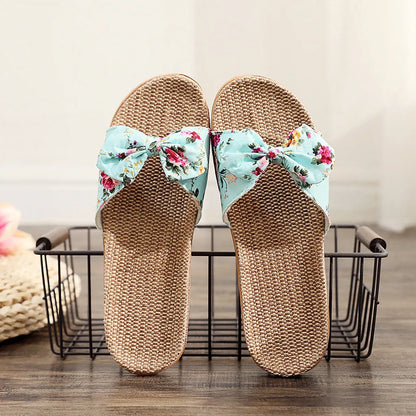 Bohemian Ethnic Style Handmade Espadrille Flip Flops in Various colors