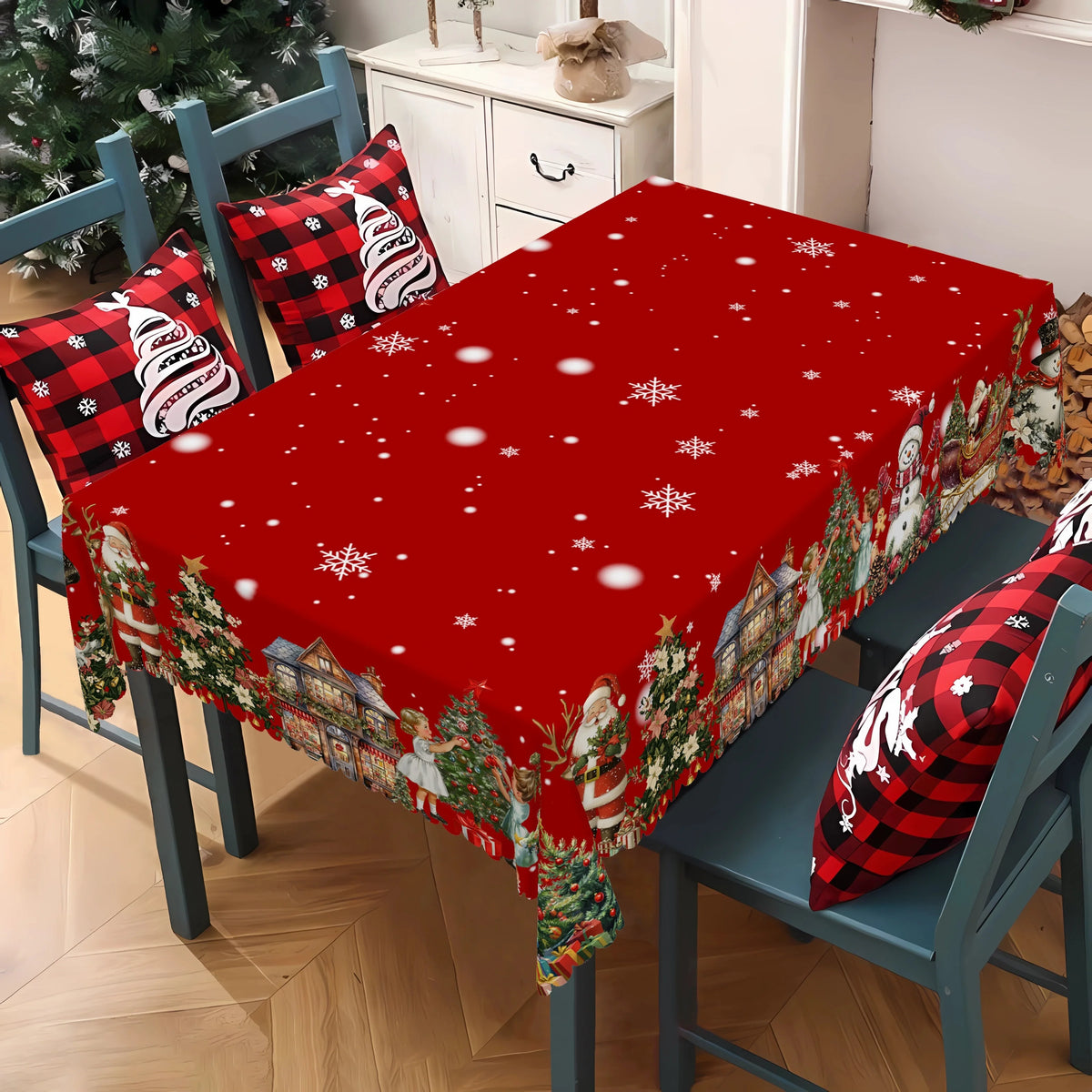 Santa and Friends Tablecloth