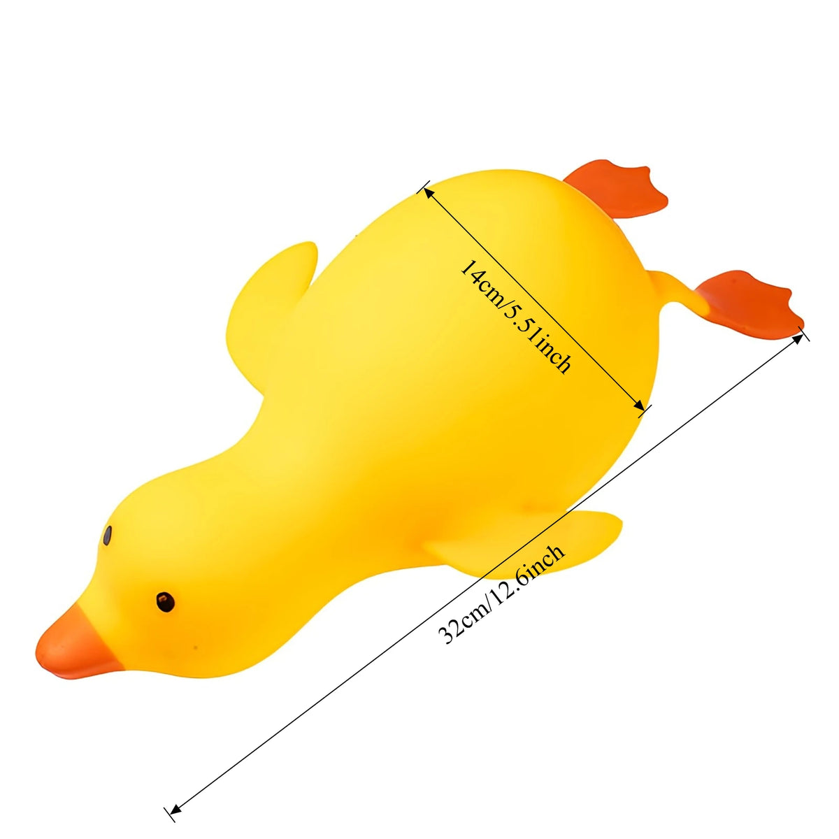 Squishy Antistress Duck Fidgets, Cute Decompression Devices, Various sizes and colors