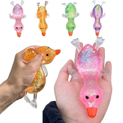 Squishy Antistress Duck Fidgets, Cute Decompression Devices, Various sizes and colors