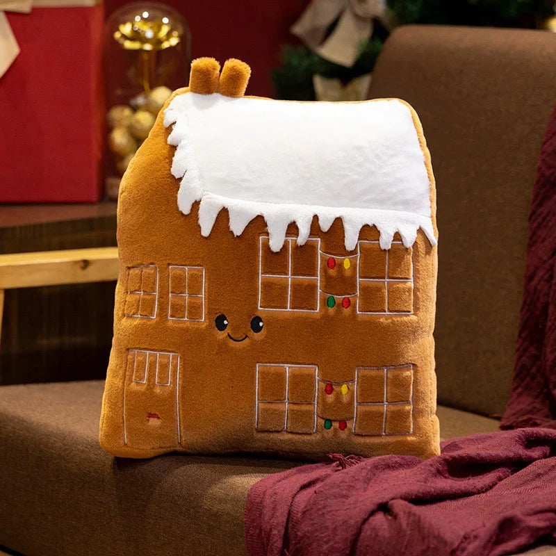 Christmas & New Year's Festive Plush Pillow - Perfect for Holiday Parties & Gifts, Mixed Colors