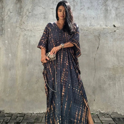 Beautiful Plus Size Women Casual Caftan Dress Swimwear or Casual or Lounging wear