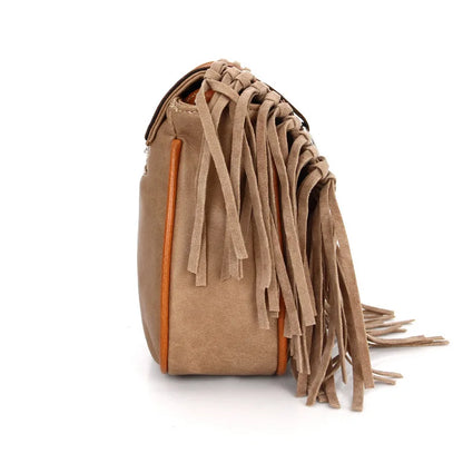 Bohemian tassel crossbody bag in several colors