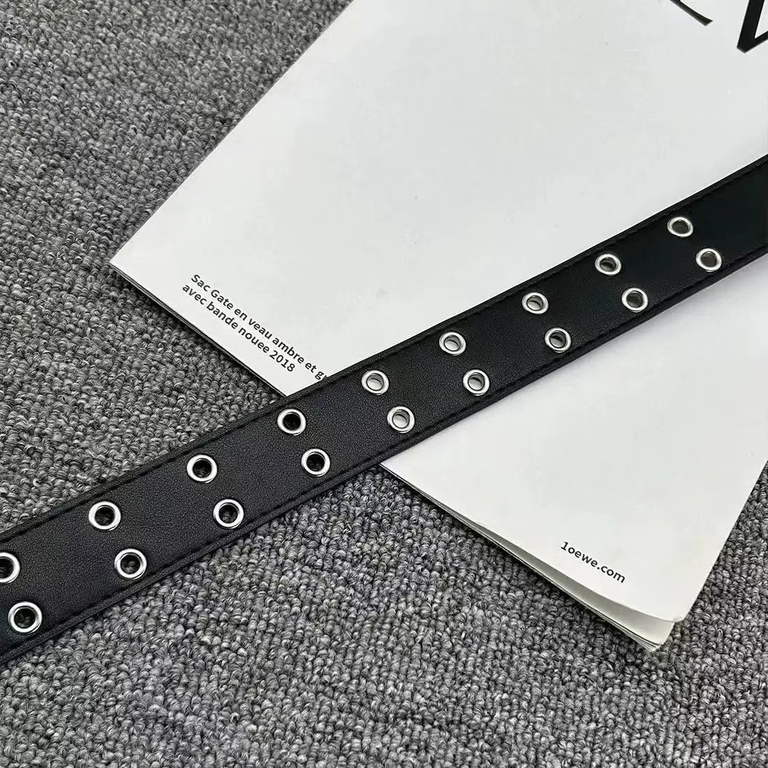 Plus sizes up to 51 Inches Riveted PU Leather Punk Belt For Men and Women