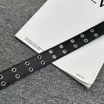 Plus sizes up to 51 Inches Riveted PU Leather Punk Belt For Men and Women