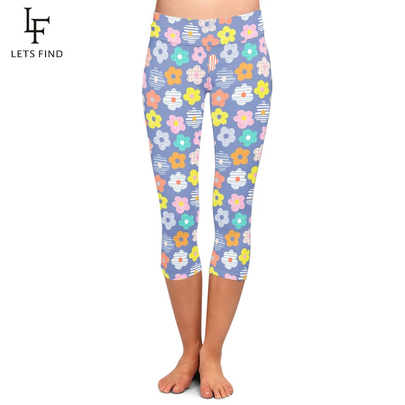 Mid Calf Capri Leggings Up to 3XL