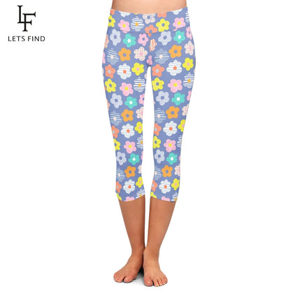 Mid Calf Capri Leggings Up to 3XL