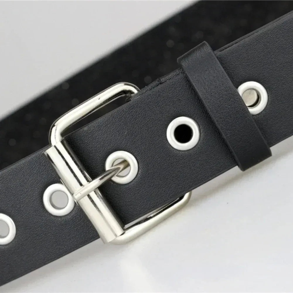PU Leather Belt Riveted with Metal PyramidsPU.   Available to buy in quantities of 3, 5, or 10 belts for resale