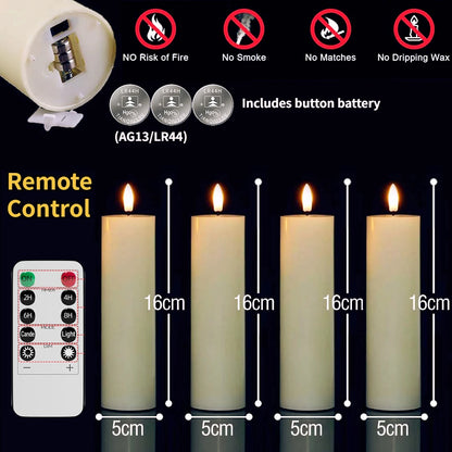 Remote Control LED Pillar Candles With Battery Electronic Candle Lights (Bulk orders up to 160 available)