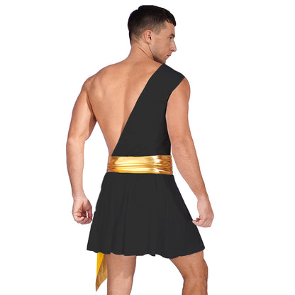 Adult Male Ancient Greco-Roman Warrior Gladiator Costume Halloween