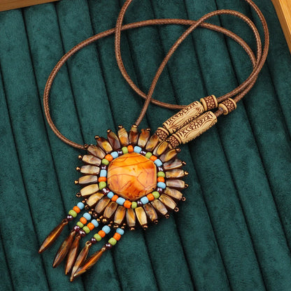20 Designs handmade Vintage Bohemian leather braided necklace, Nepal jewelry