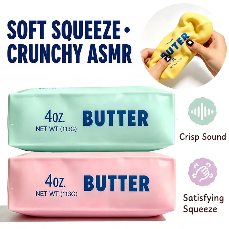 Crunchy Butter Stick Squishy Stress Ball. Great for Hand Exercises