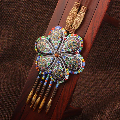 20 Designs handmade Vintage Bohemian leather braided necklace, Nepal jewelry