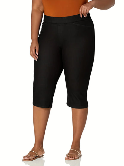 New plus-size to 4XL women's knitted fabric high-grade, pocket, solid colors, fitted casual