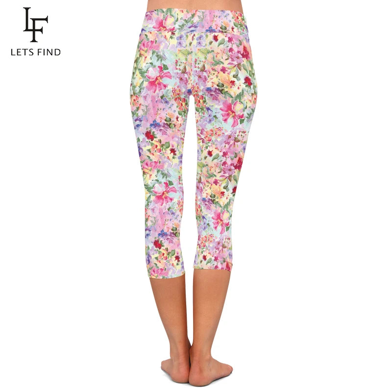 Mid Calf Capri Leggings Up to 3XL