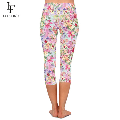 Mid Calf Capri Leggings Up to 3XL