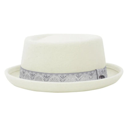 100% Wool Pork Pie Fedora Hat for Women and Men