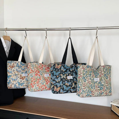 Boho Canvas Tote Bag, Multifunctional.  USE AS THE GIFT BAG---WHY USE PAPER???