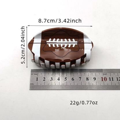 Sports Athletic Football Basketball Baseball Soccer and Tennis Hair Claw Clips