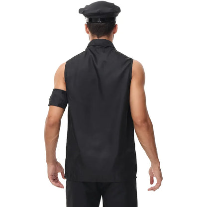 Police Officer Costume with fake accessories