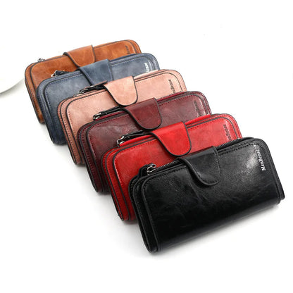 Leather wallet/Clutch Purse in 6 Colors