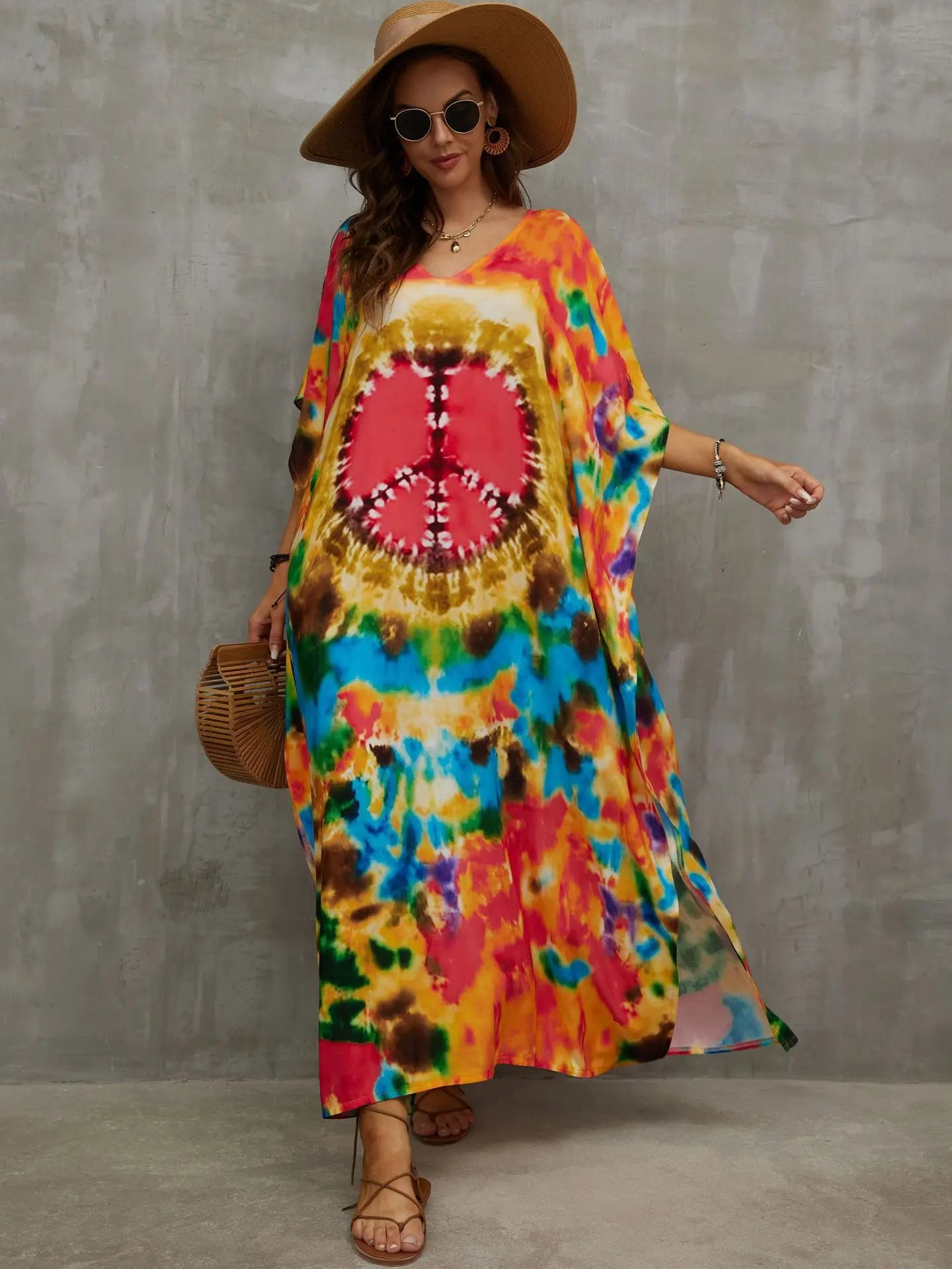 Plus Size Kaftan Dresses for Lounging or Cover-Up at the Beach. Several Designs