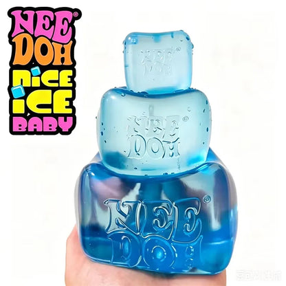 Needoh Giant Cube Sensory Toys, Transparent Maltose Filler, Soft Slow Rebound, Stress Reliever