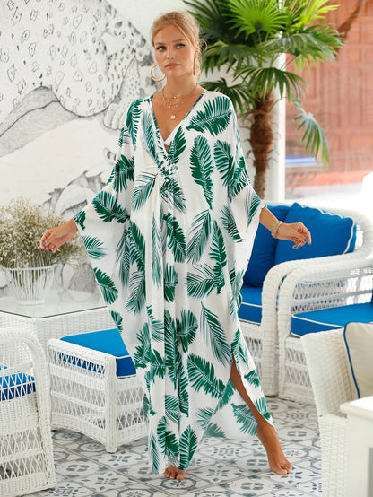 Women's Plus Size V-Neck Batwing Caftan Cover-Up Loungewear 30 Designs

Designs