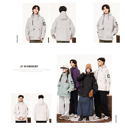Lightweight, Wind and Waterproof Hooded Jacket. Velcro Banded Sleeves, 9 Colors