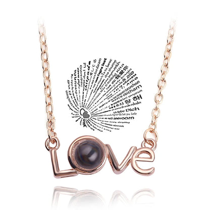 100 Languages I Love You Projection Pendant. In 33 different designs