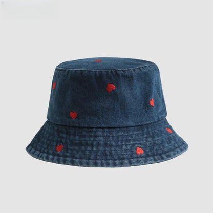 Washed Denim Embroidered Watermelon, Bows, and Cherries to choose from in various colors!
