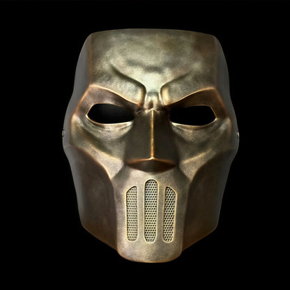 Handmade Resin Crafted Halloween Mask. In Bronze and Puter Colors