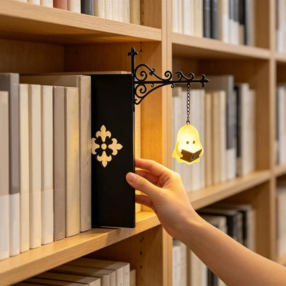 5 designs of Retro Bookshelf Lighting, Wall Mounted Reading Lamp, LED Night Light for Studious Ornamentation (Some Halloween, Some Not)