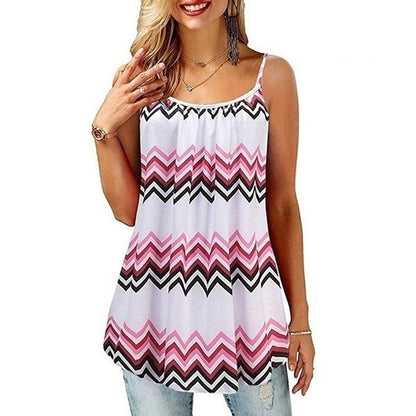 7 Designs up to 4XL Boho Tank Tops Printed Cami Casual Loose