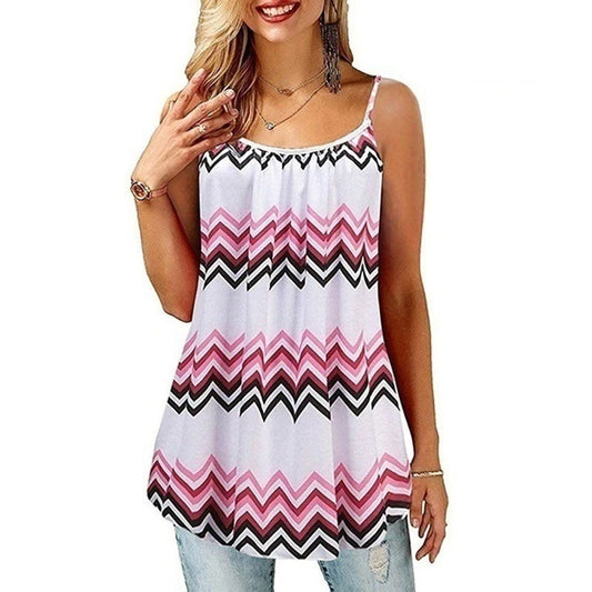 7 Designs up to 4XL Boho Tank Tops Printed Cami Casual Loose