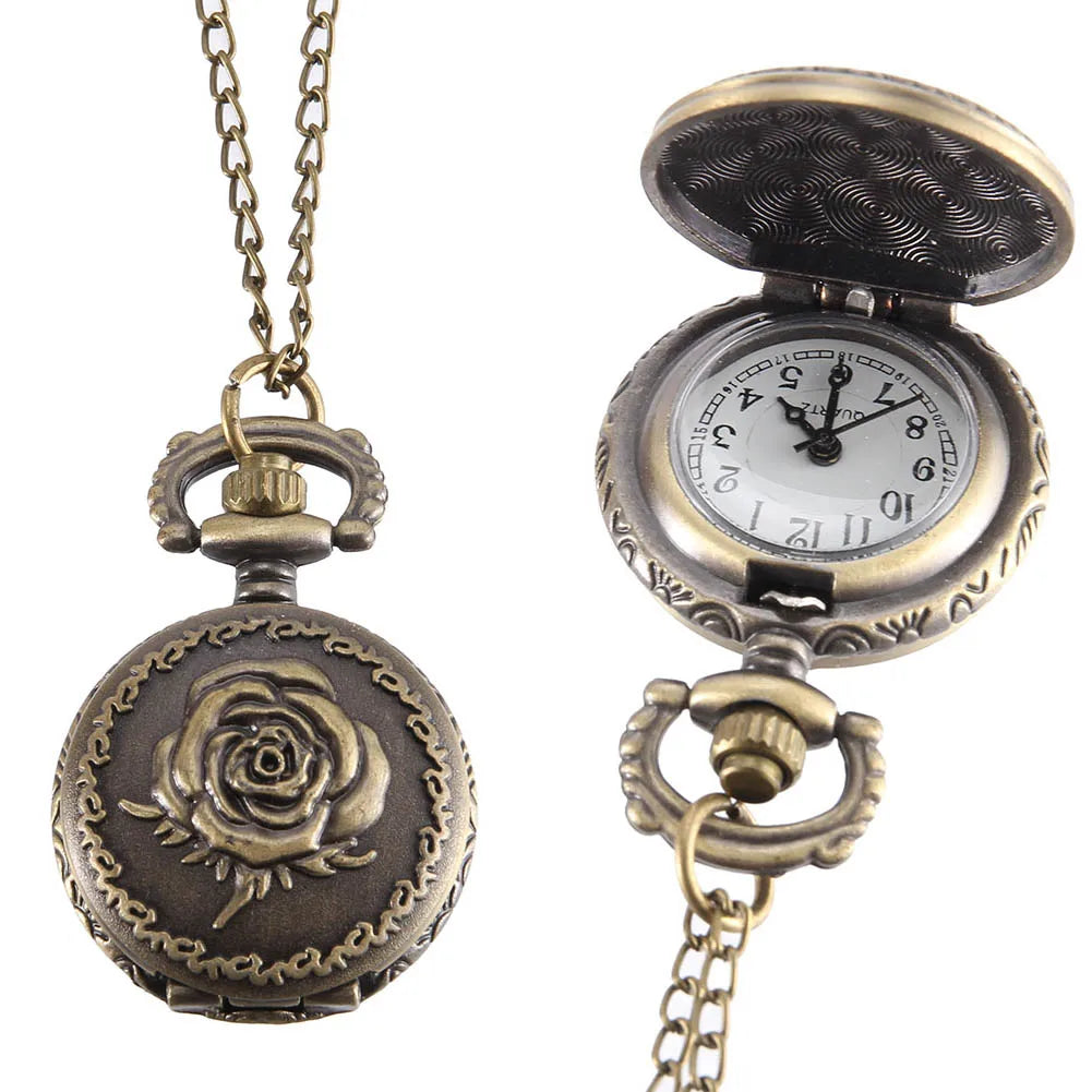 Small Vintage Pocket Watch Steampunk Quartz Watch. Various Styles
