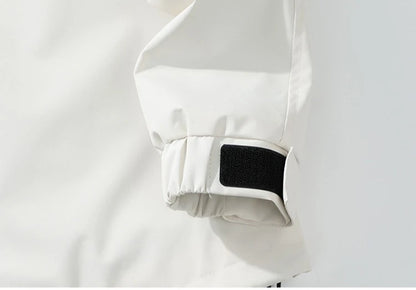 Lightweight, Wind and Waterproof Hooded Jacket. Velcro Banded Sleeves, 9 Colors