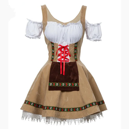Male and Female Oktoberfest Costumes, Traditional  German Bavarian Couple, Cosplay Outfits