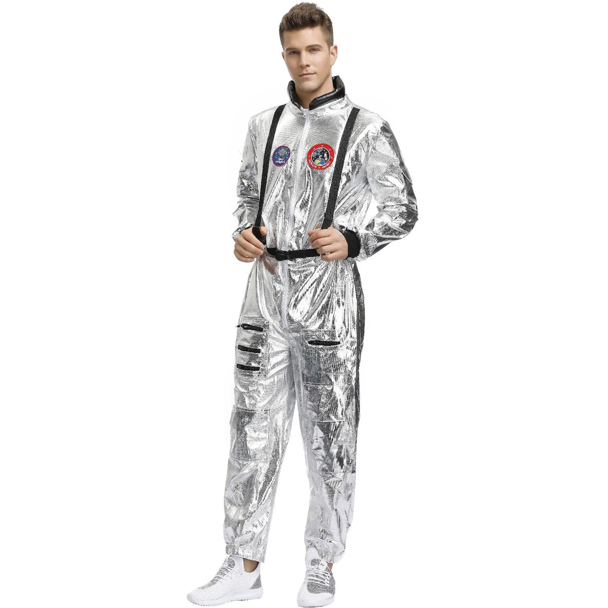 Adult and Children Astronaut Costumes, Couples Spaceman Cosplay Space Suit, Halloween Family Party Dress Up
