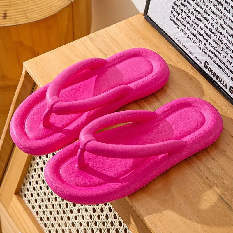 Bouncey sole flipflops in an assortment of colors