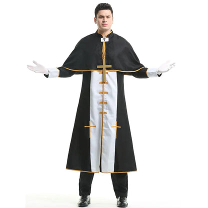 Medieval Cosplay Priest and Sexy Nun  Costume