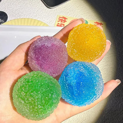 Sensory Slushie Squeeze Ball 1PC Reusable Crunchy Crackling Toy for Stress Relief
