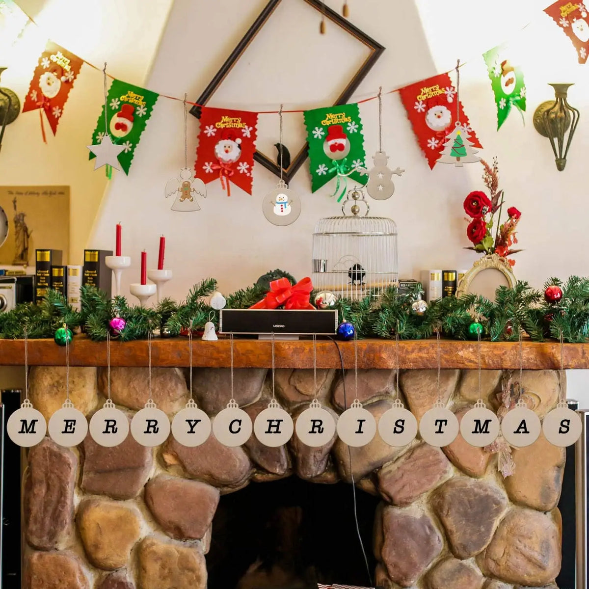 DIY Wooden Christmas Ornaments to Paint, Blank Wood Cutouts