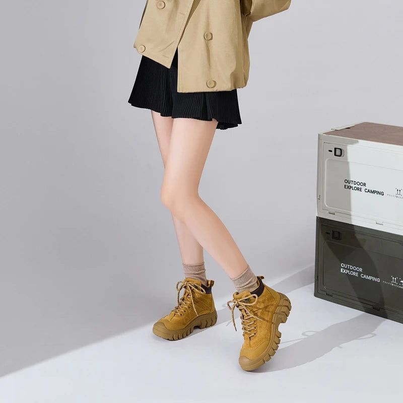 Women's Short Outdoor Work and Hiking Boots