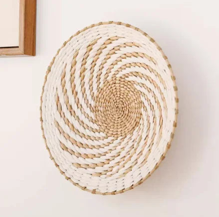 Boho Hand Woven Wall Basket Hanging, Decorative, Rustic, and unique in any room