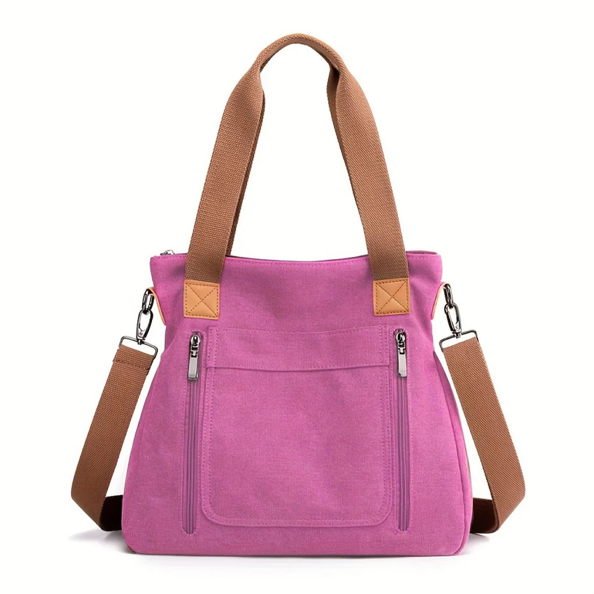 Versatile Handbag Large Capacity Canvas Casual Shoulder Crossbody Bag